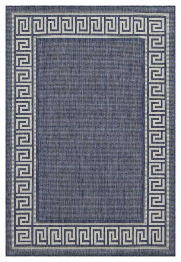 Sunshine - 5'3" X 7'3" Polypropylene Indoor, Outdoor Area Rug - Blue