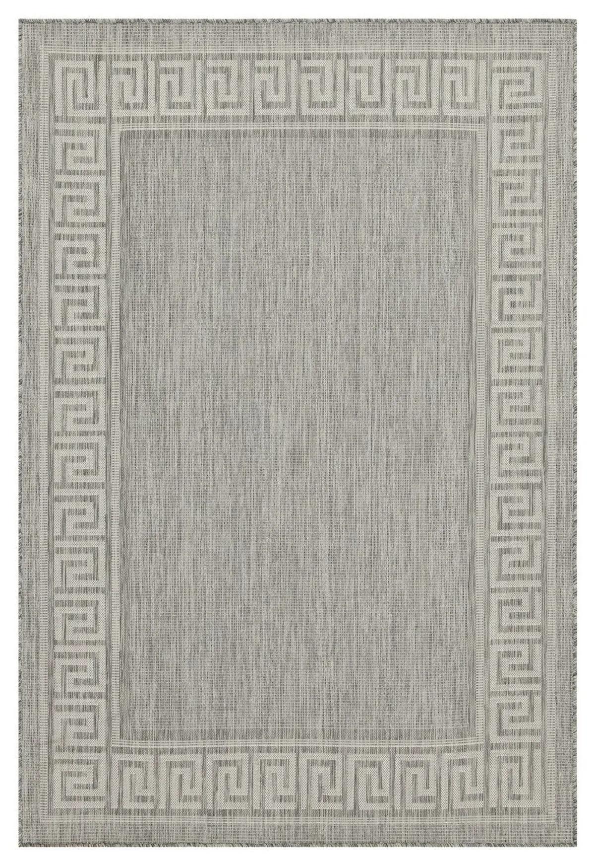Sunshine - 5'3" X 7'3" Indoor, Outdoor, Area Rug Polypropylene - Silver