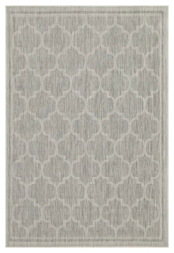 Sunshine - 5'3" X 7'3" Indoor & Outdoor Area Rug - Silver