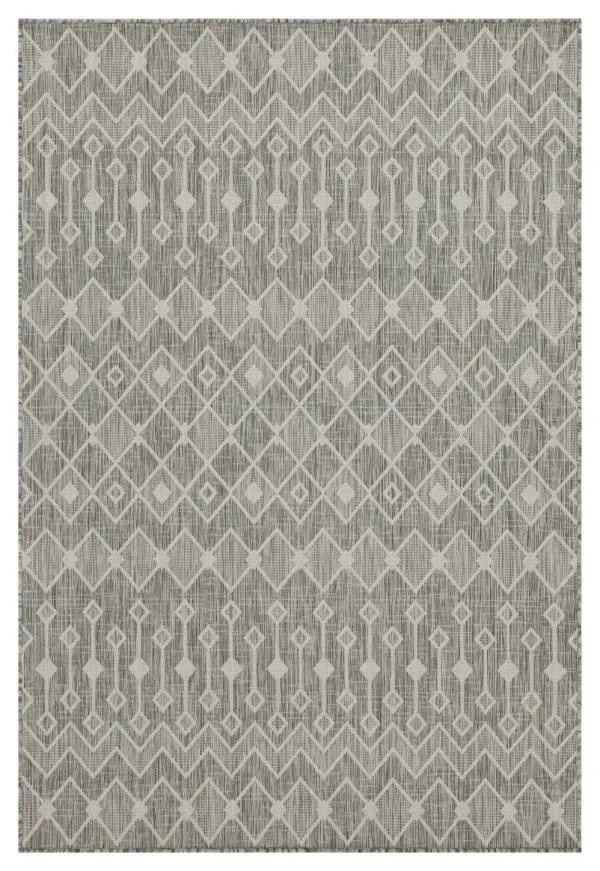 Sunshine - 5'3" X 7'3" Indoor & Outdoor Area Rug Polypropylene - Silver