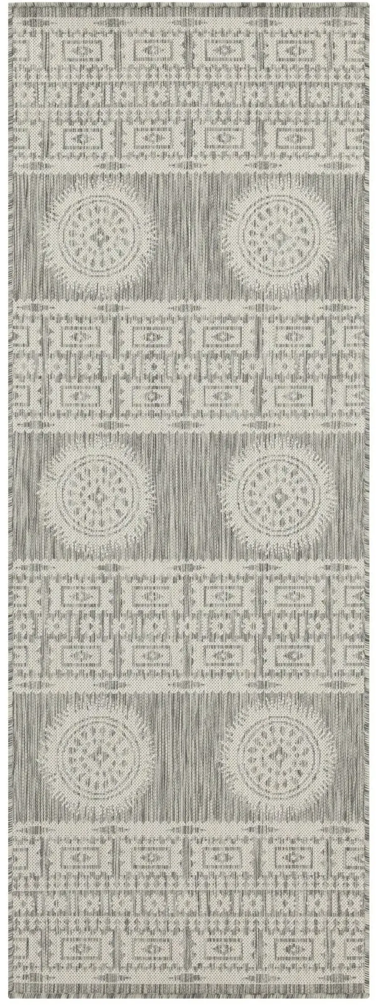 Sunshine - 5'3" X 7'3" Indoor, Outdoor Area Rug Polypropylene - Silver