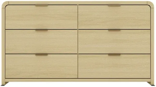 Grace - Double Dresser With 6 Drawers - Oak