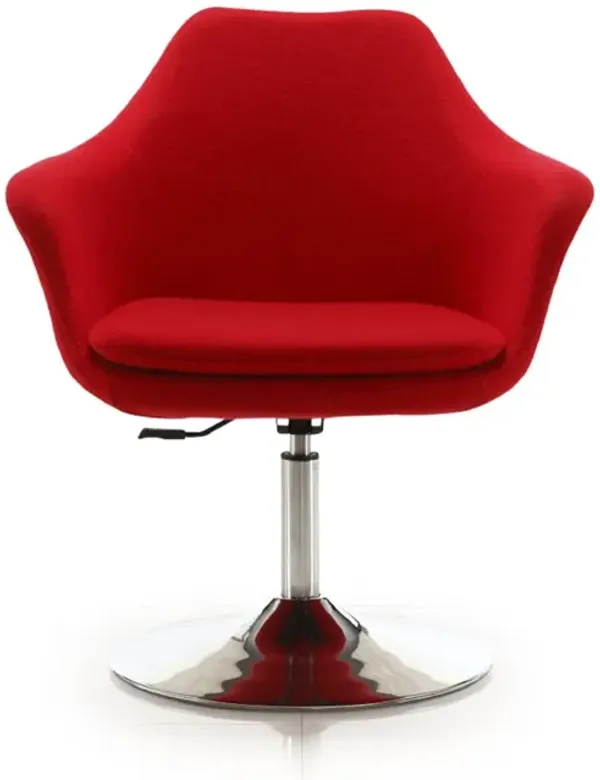 Kinsey - Swivel Lounge Chair - Red