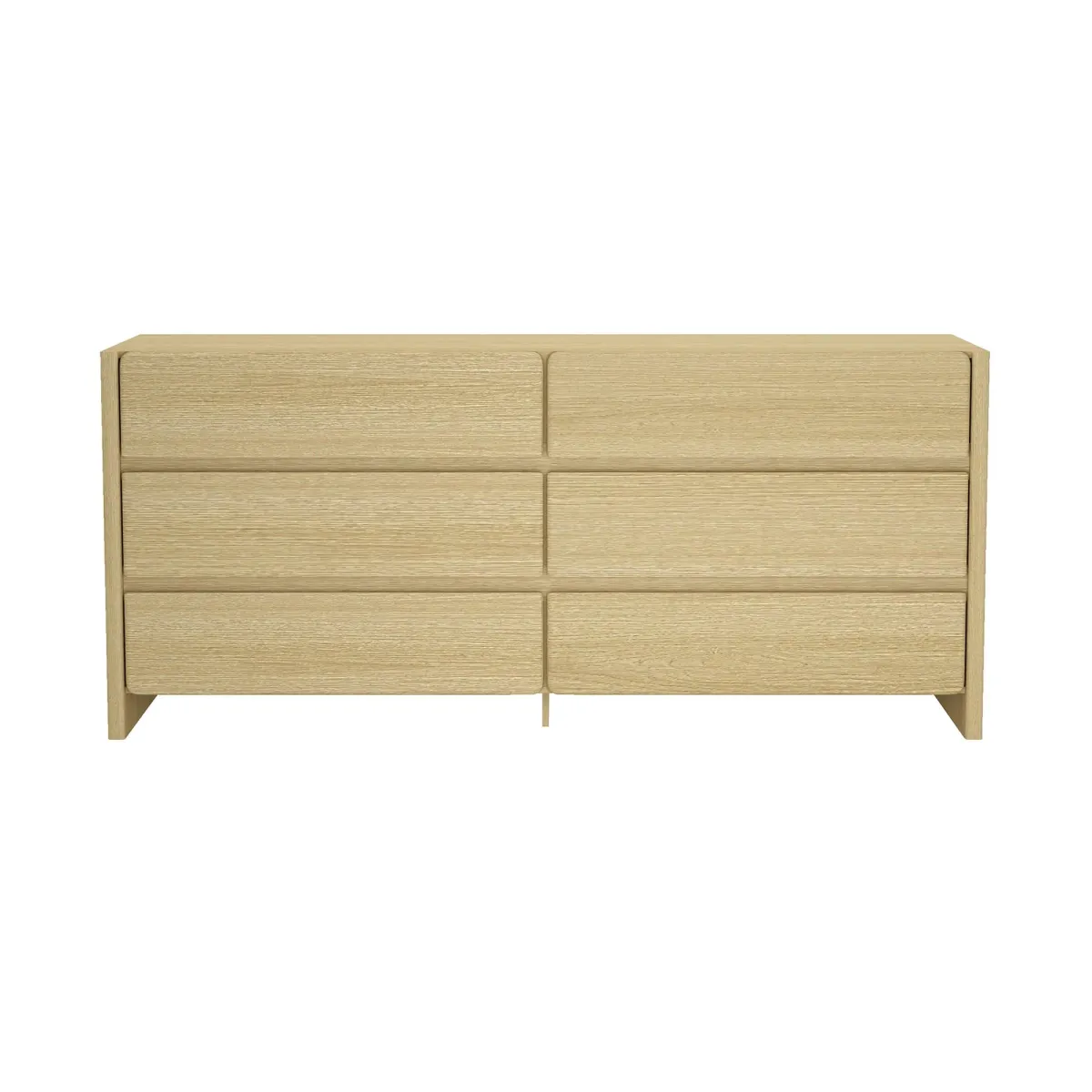 Linda - Double Wide Dresser With 6 Drawers