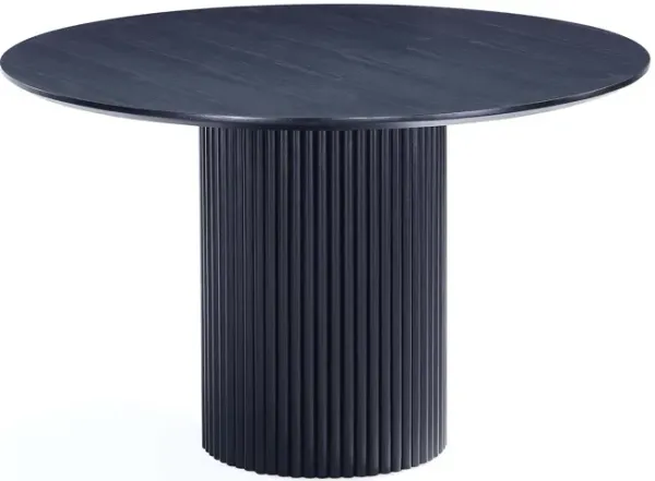 Hathaway - Round Dining Table With Ribbed Base