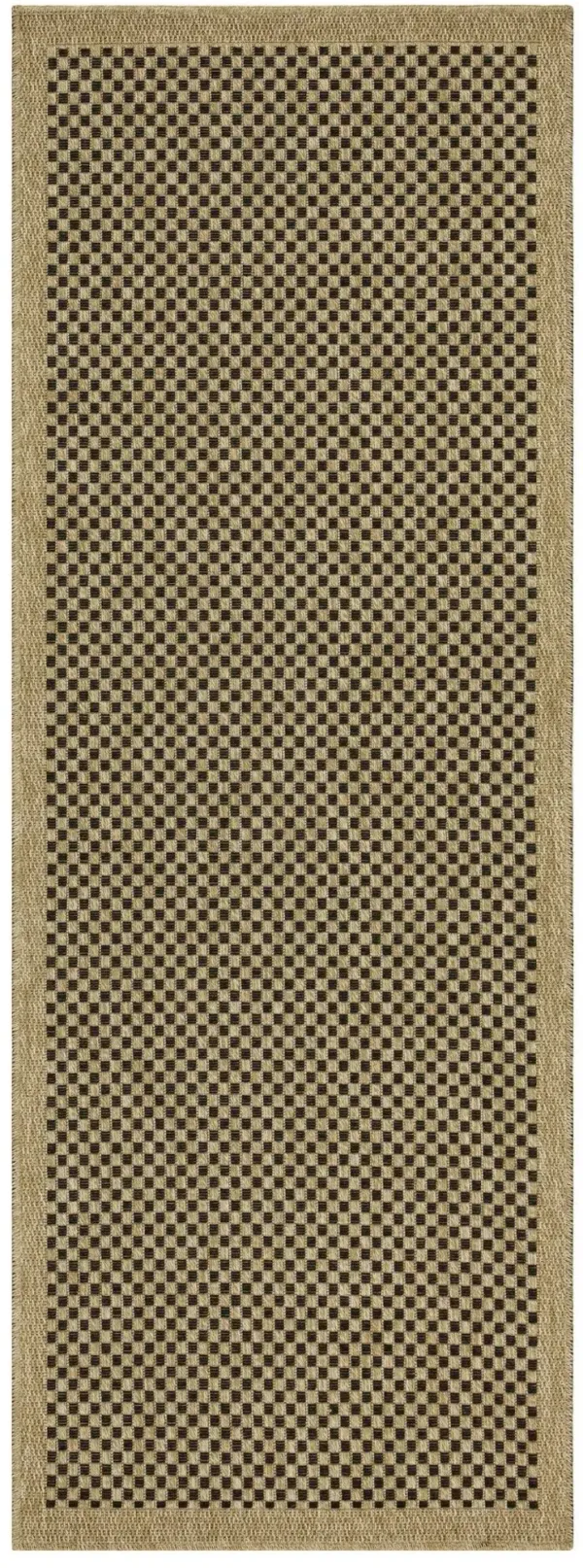Earth - Indoor / Outdoor Area Rug Polypropylene - Jute / Black