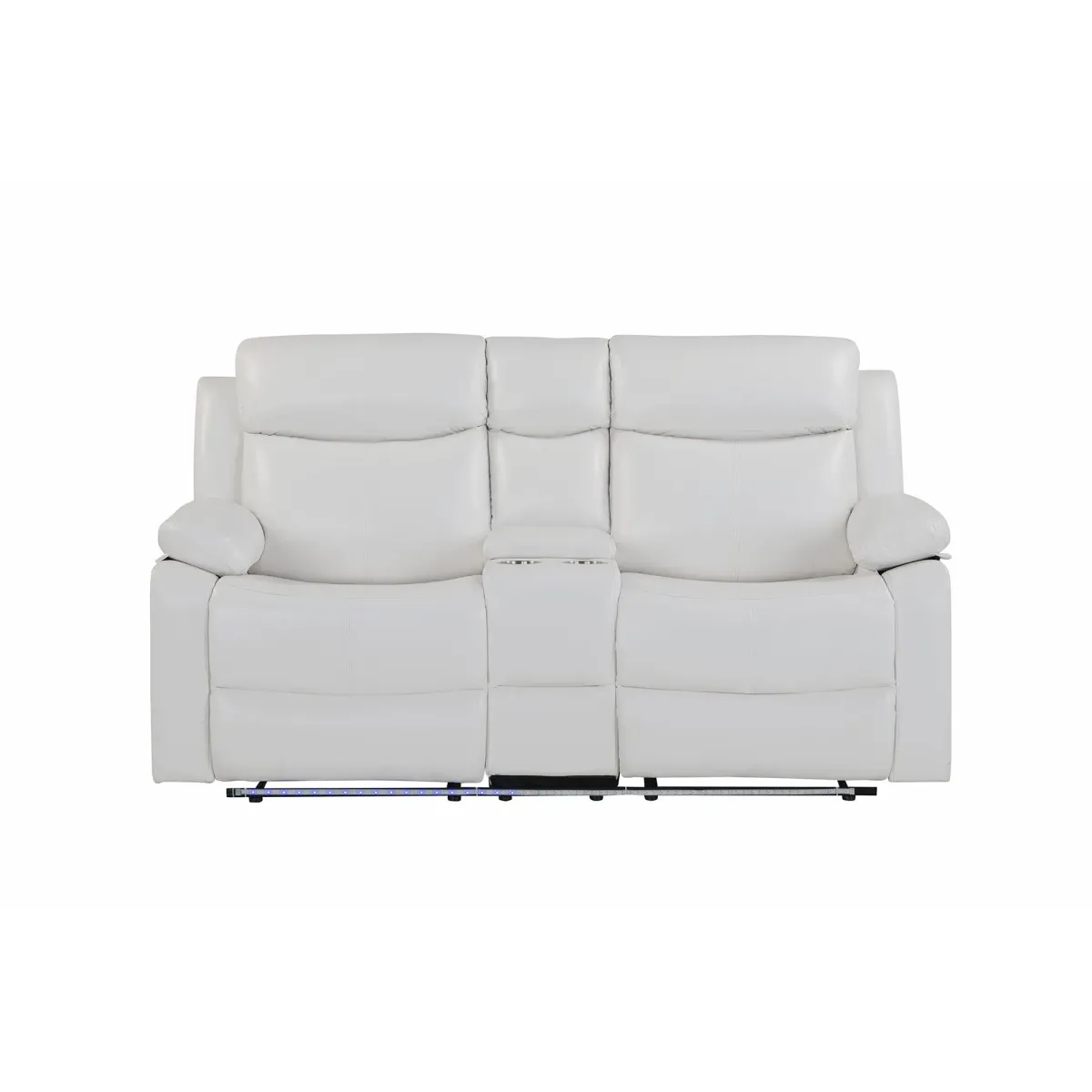 Blanche - Console Reclining Loveseat With LED Lights And Speakers