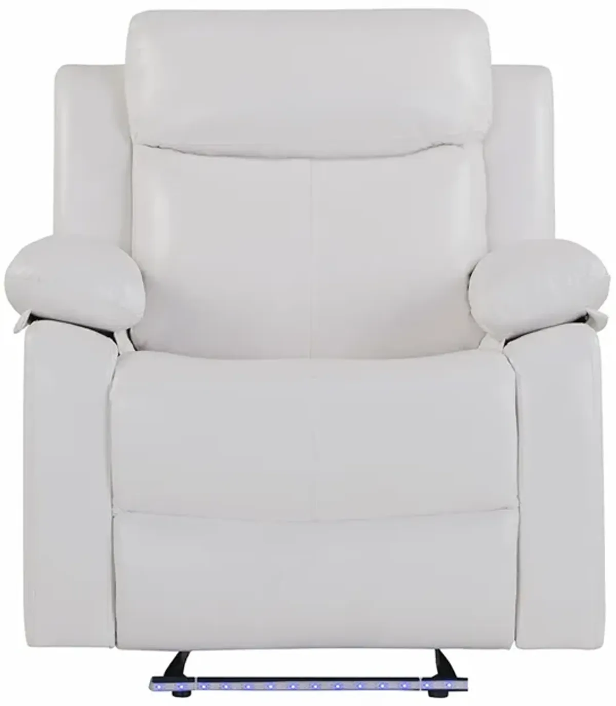 Blanche - Glider Recliner With LED, Pillow Top Arms