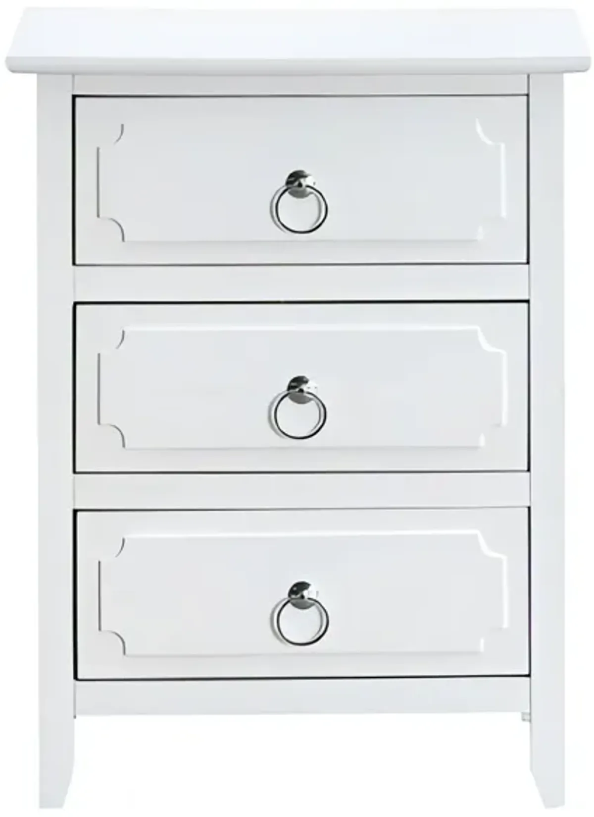 Daniel - 3 Drawer Nightstand - White