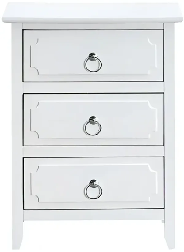 Daniel - 3 Drawer Nightstand - White