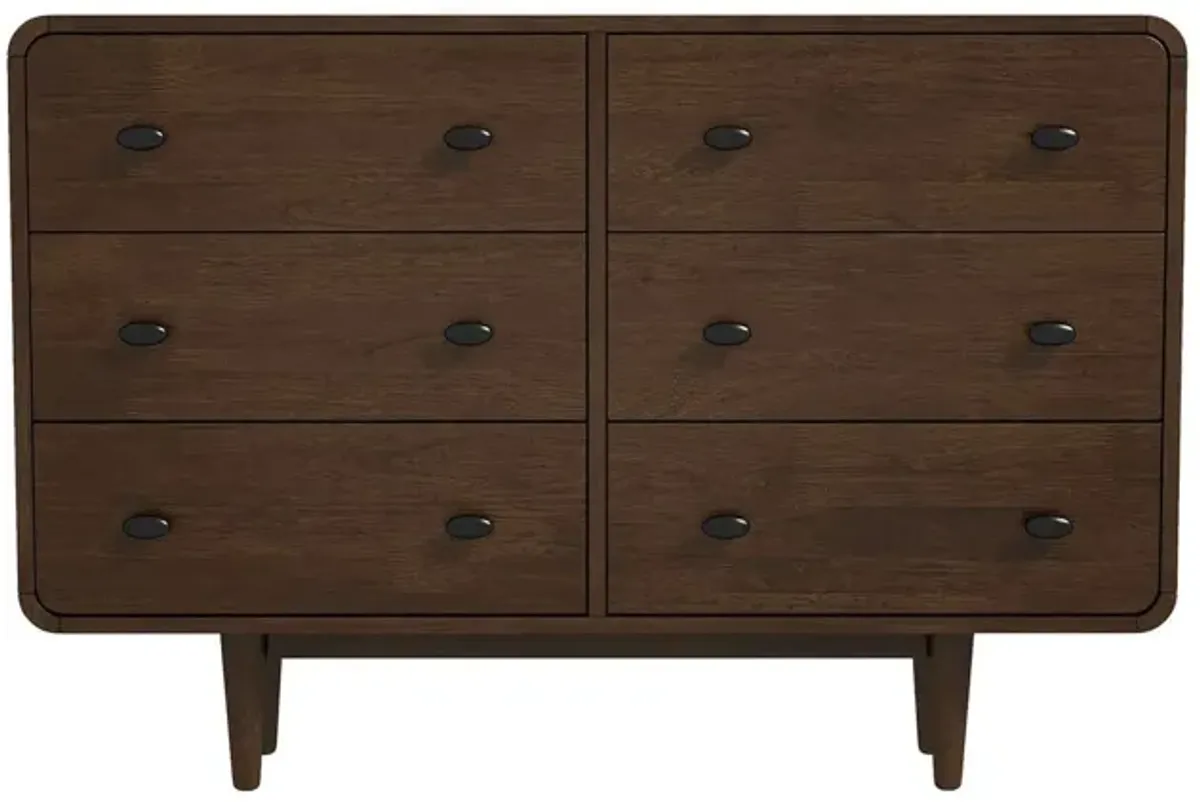 Alexa - Mid-Century Modern Dresser - Brown