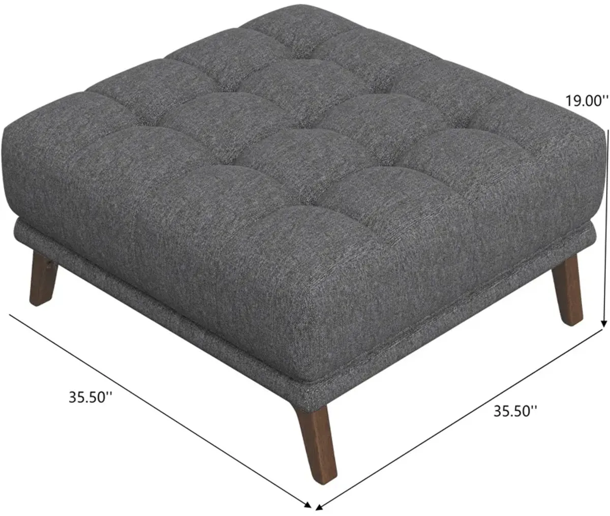 Addison - Square Upholstered Ottoman