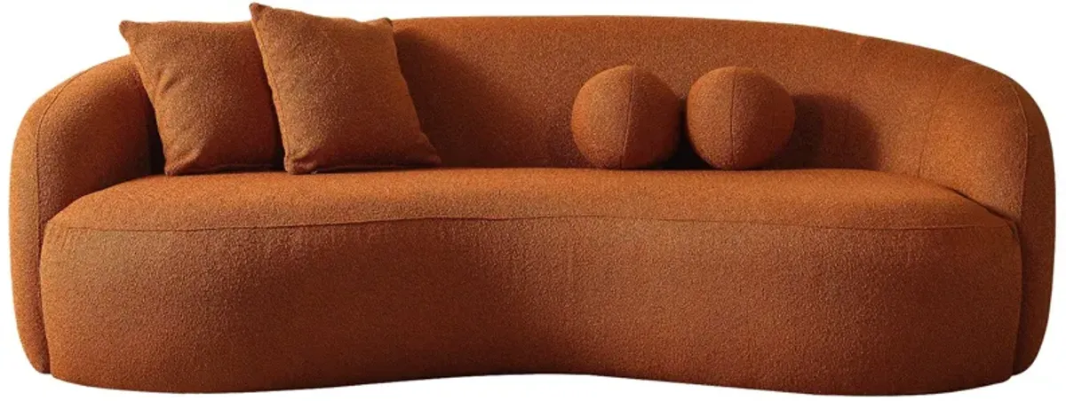 Drake - Japandi Style Curvy Boucle Sofa