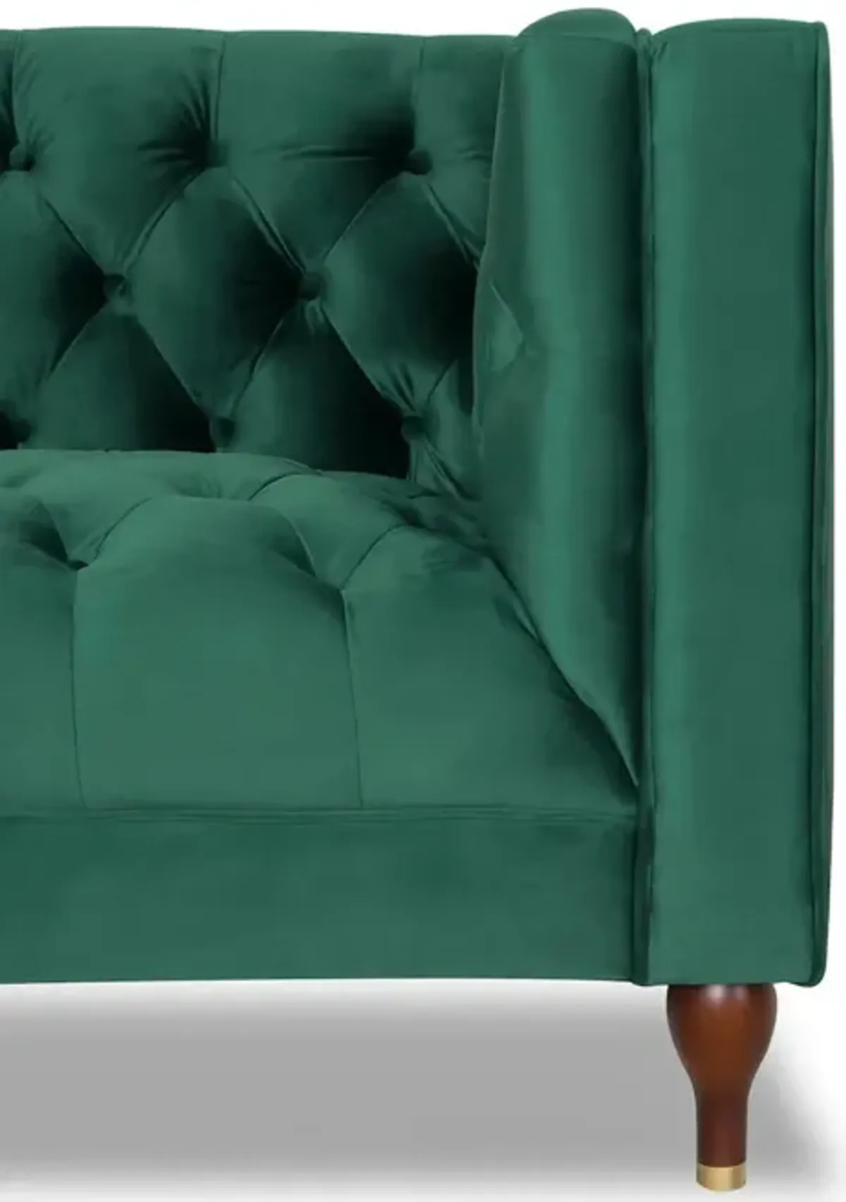 Evelyn - Mid-Century Modern Tufted Back Velvet Lounge Chair