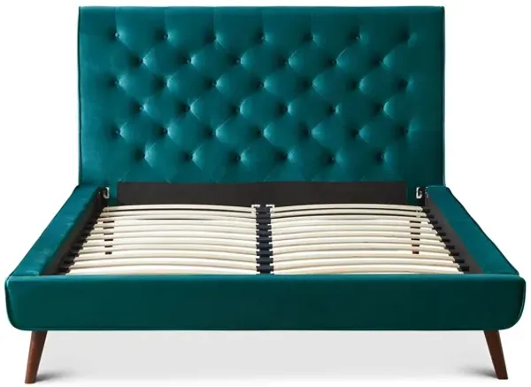 Dillon - Velvet Platform Bed