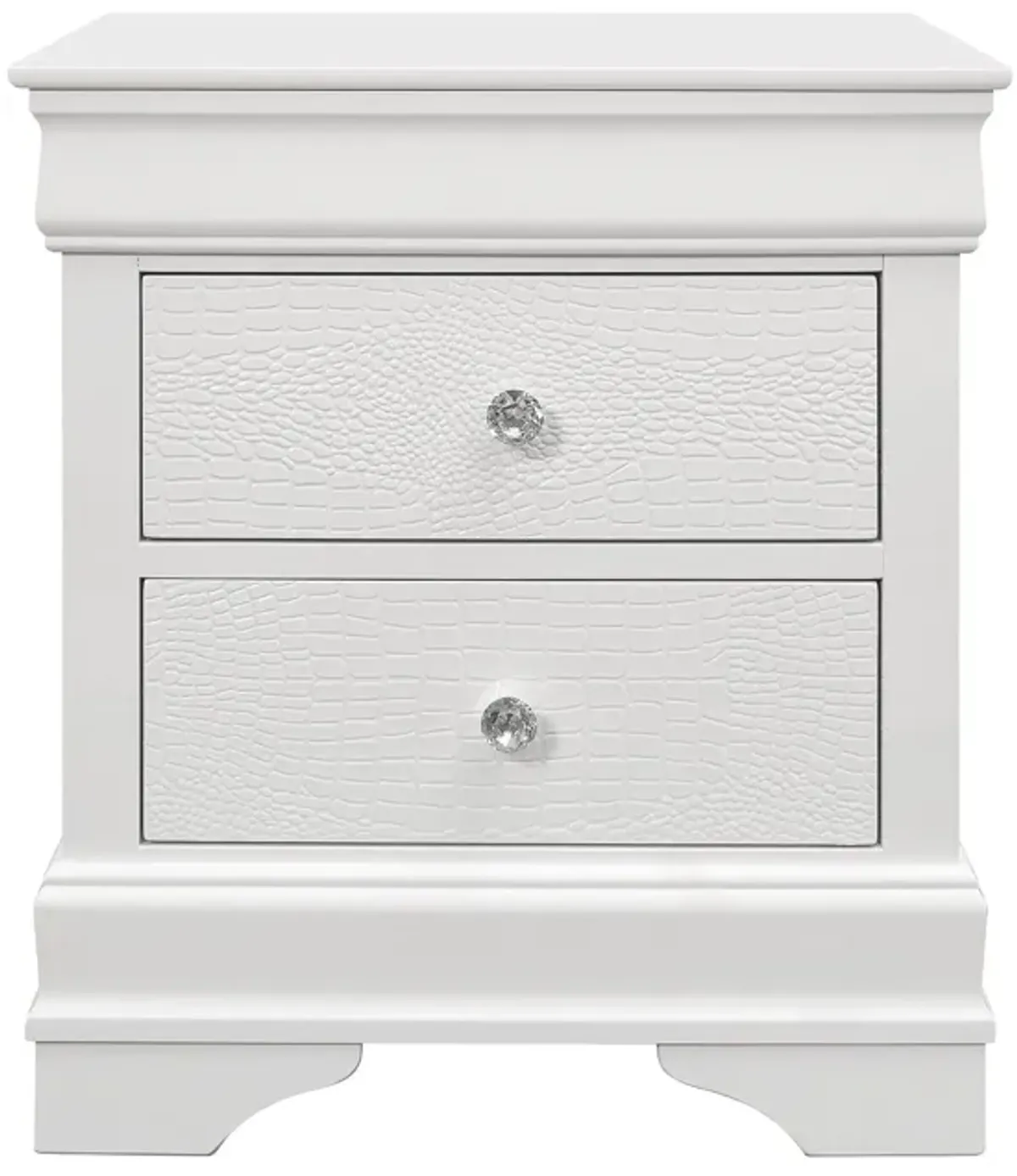 Shaker - Crocodile Metallic Nightstand