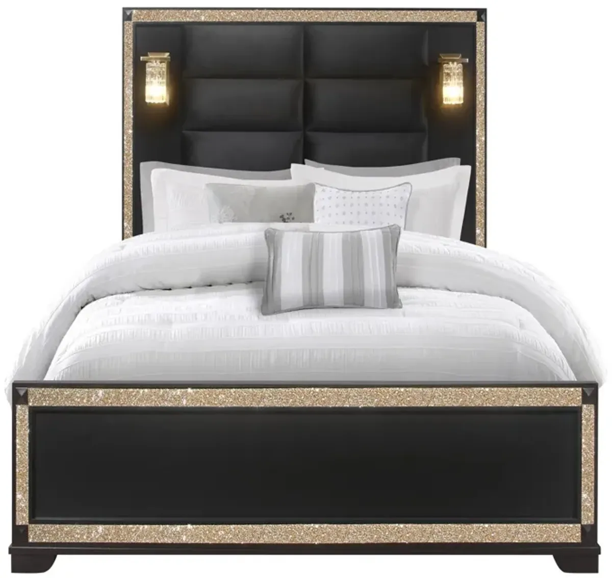 Lively - Bed With Lamps, Elegant Design