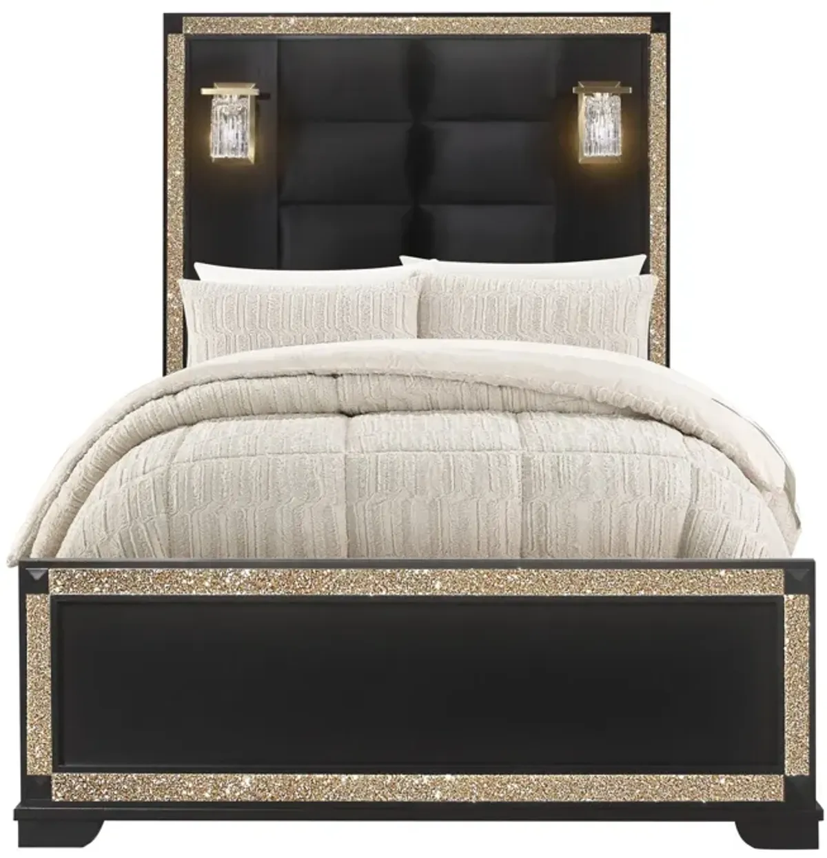 Lively - Bed With Lamps, Elegant Design