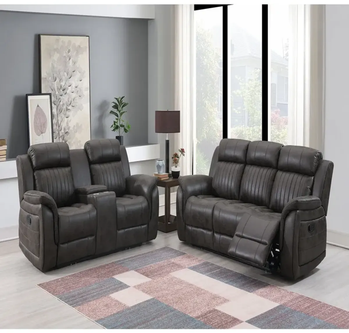 Steban - Transitional Style Living Room Set