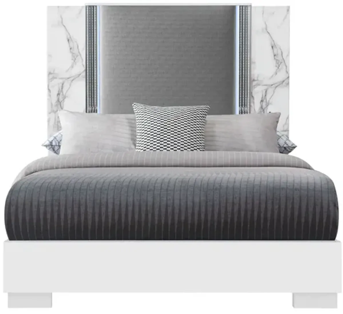 Moon - Modern Bed With LED Accent Lighting