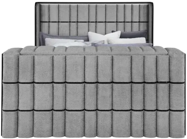 Isaiah - Bed With TV Lift-LED Speakers And Fireplace