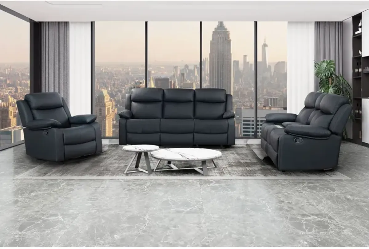 Blanche - Reclining Set With LED Lights With Pillow Top Arms