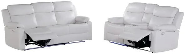 Blanche - Reclining Set With LED Lights, Speaker