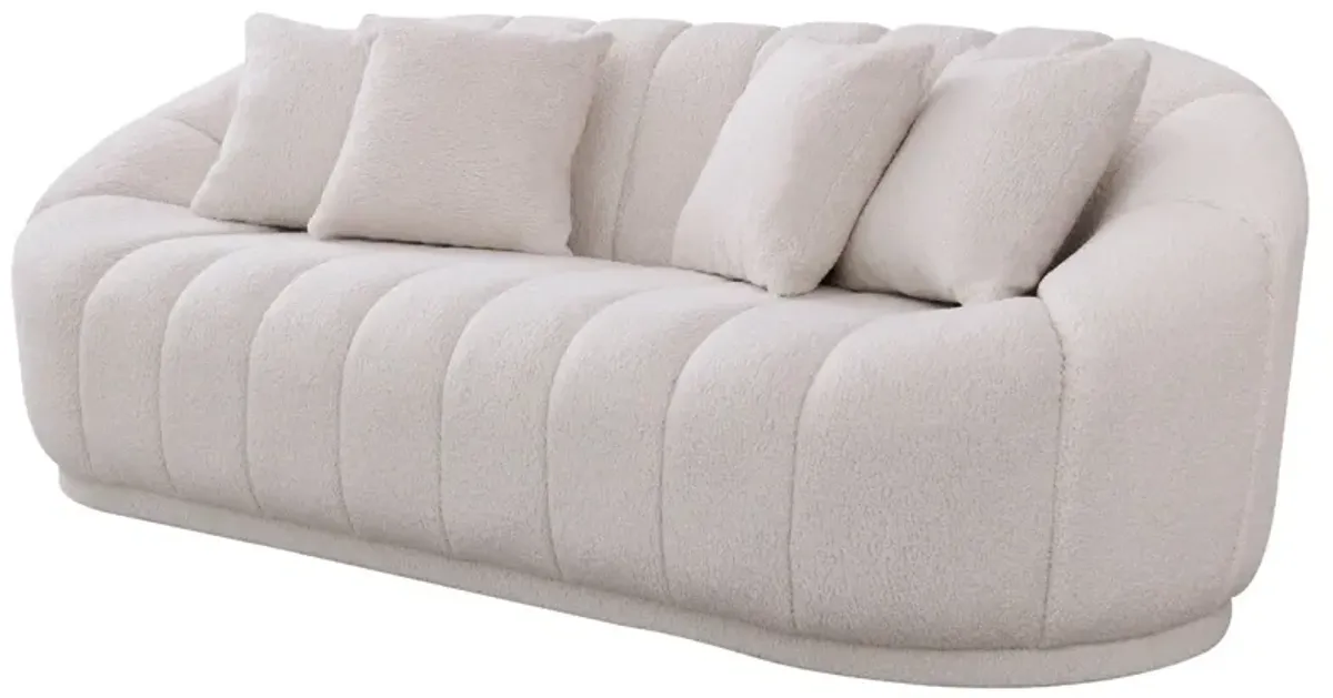 Maximilian - Modern Japandi Style Tight Back Boucle Couches
