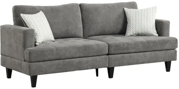 Callaway - Sofa With Throw Pillows - Gray