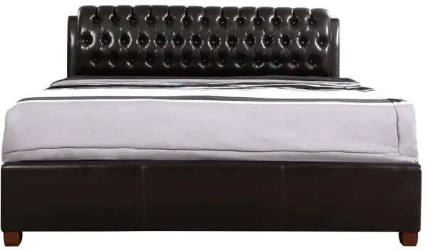 Marilla - King Bed - Dark Brown