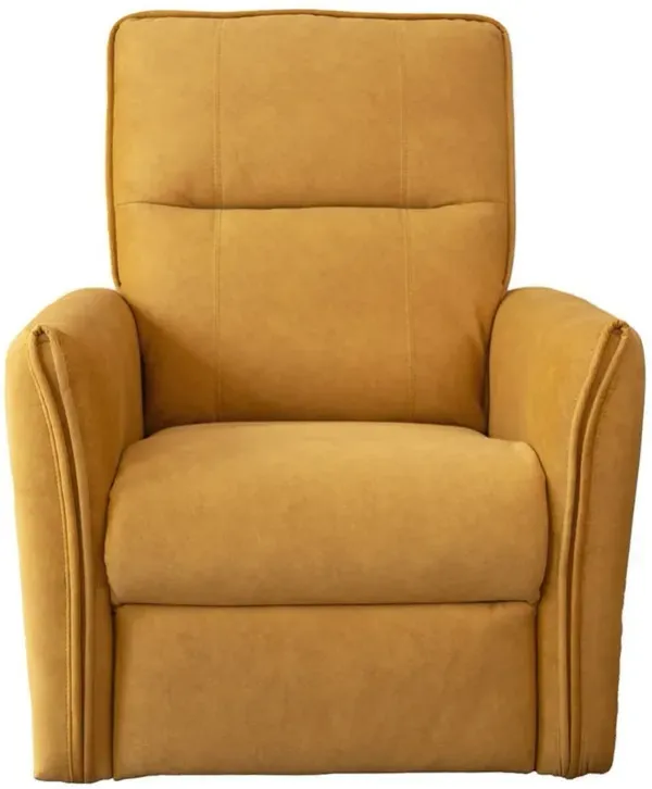 Suede Recliner Chair - Dark Yellow