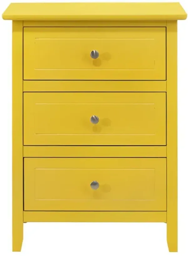 Dove Tailed Drawers 3 Drawer Nightstand