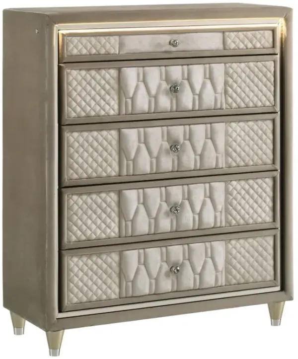 Lorient - 5-Drawer LED Chest of Drawers