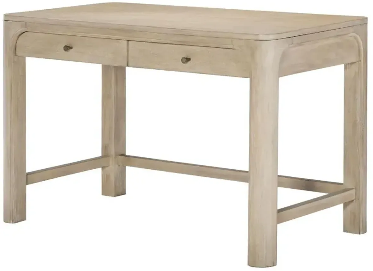 Solano - 2-Drawer Makeup Table Vanity Desk - Weathered Mango