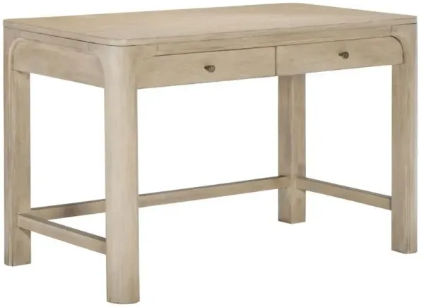 Solano - 2-Drawer Makeup Table Vanity Desk - Weathered Mango