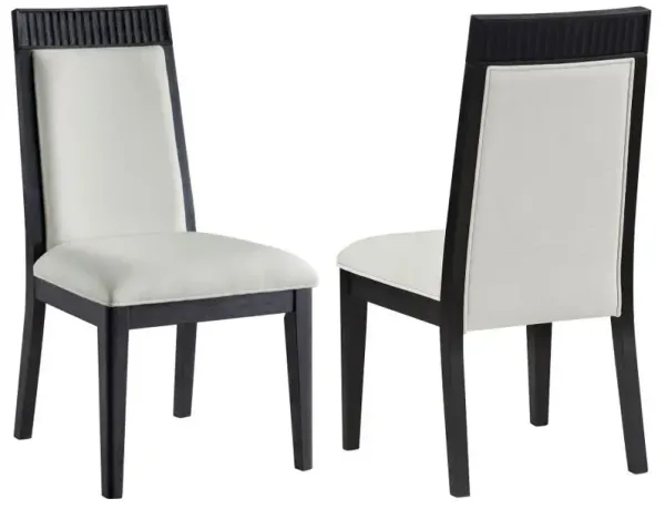 Brookmead - Dining Side Chair (Set of 2) - Ivory / Black