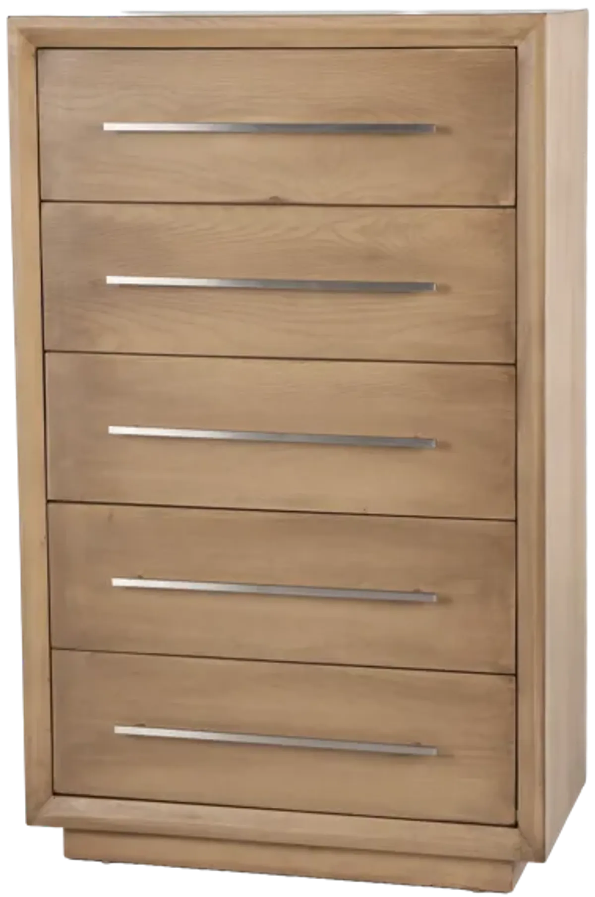 Durango Moka Modern 5-Drawer Chest with Sleek Bar Pulls