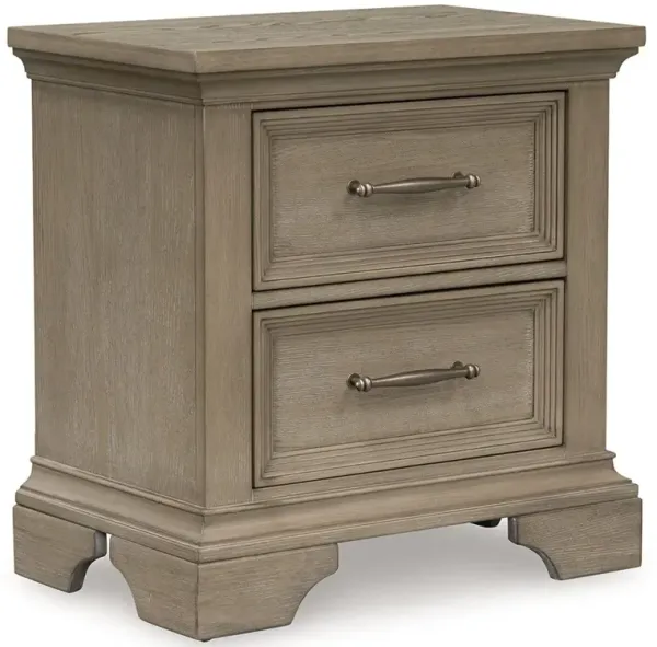 Vallardia - Two Drawer Night Stand - Light Grayish Brown