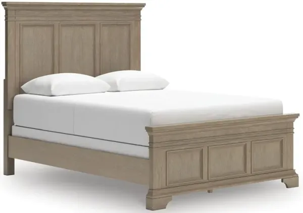 Vallardia - Queen Panel Bed - Light Grayish Brown