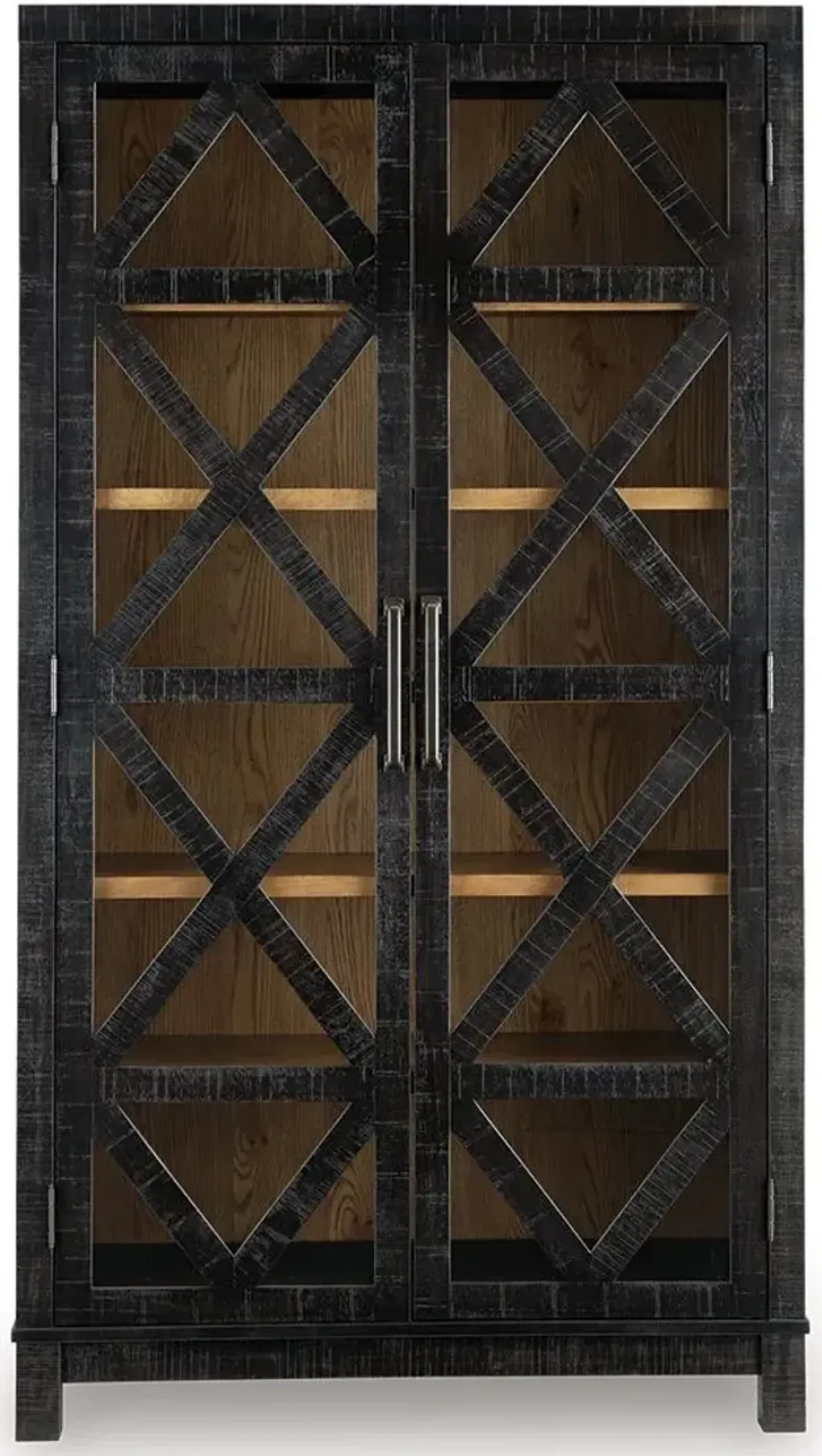 Christop - Accent Cabinet - Black / Brown