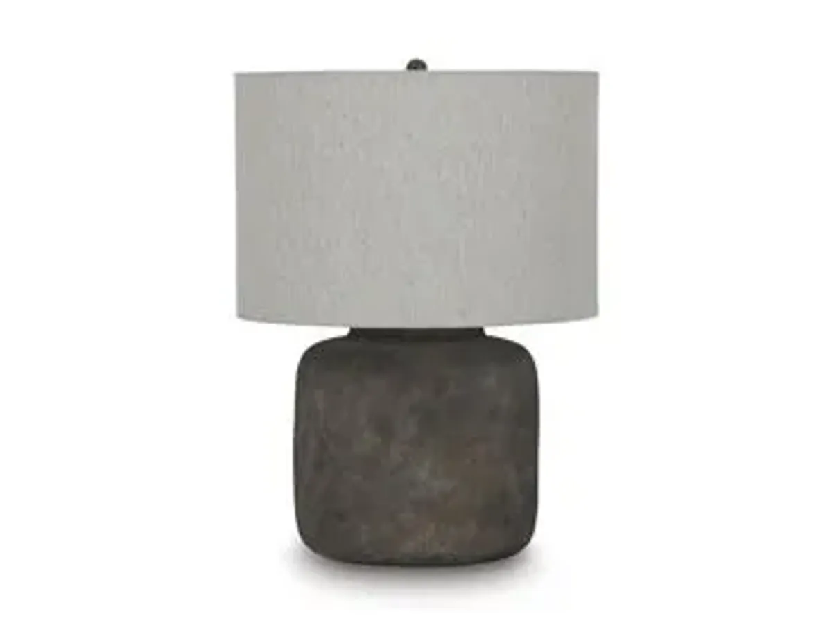 Zandophen - Metal Table Lamp - Antique Gray