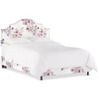 Sparrow & Wren Cameron Printed Twin Nail Button Notched Bed