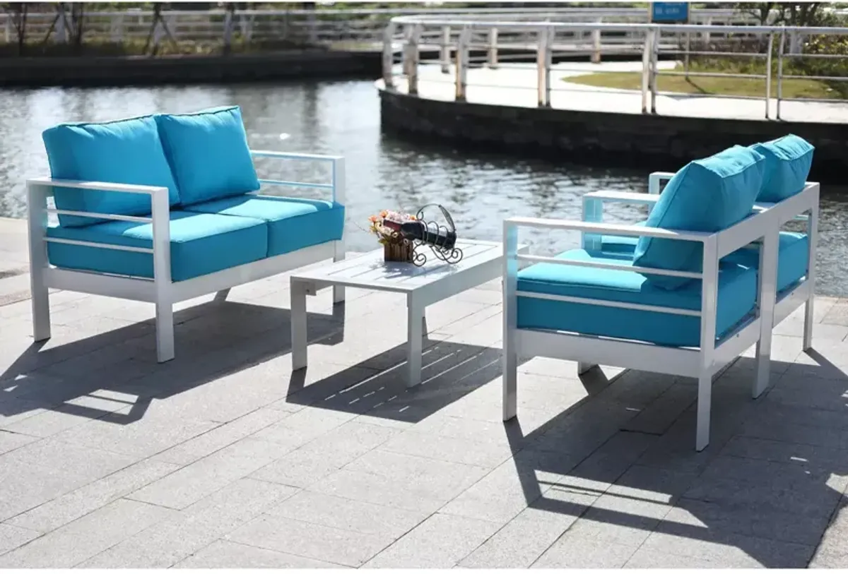 SAFAVIEH Nason 4 Piece Outdoor Living Set