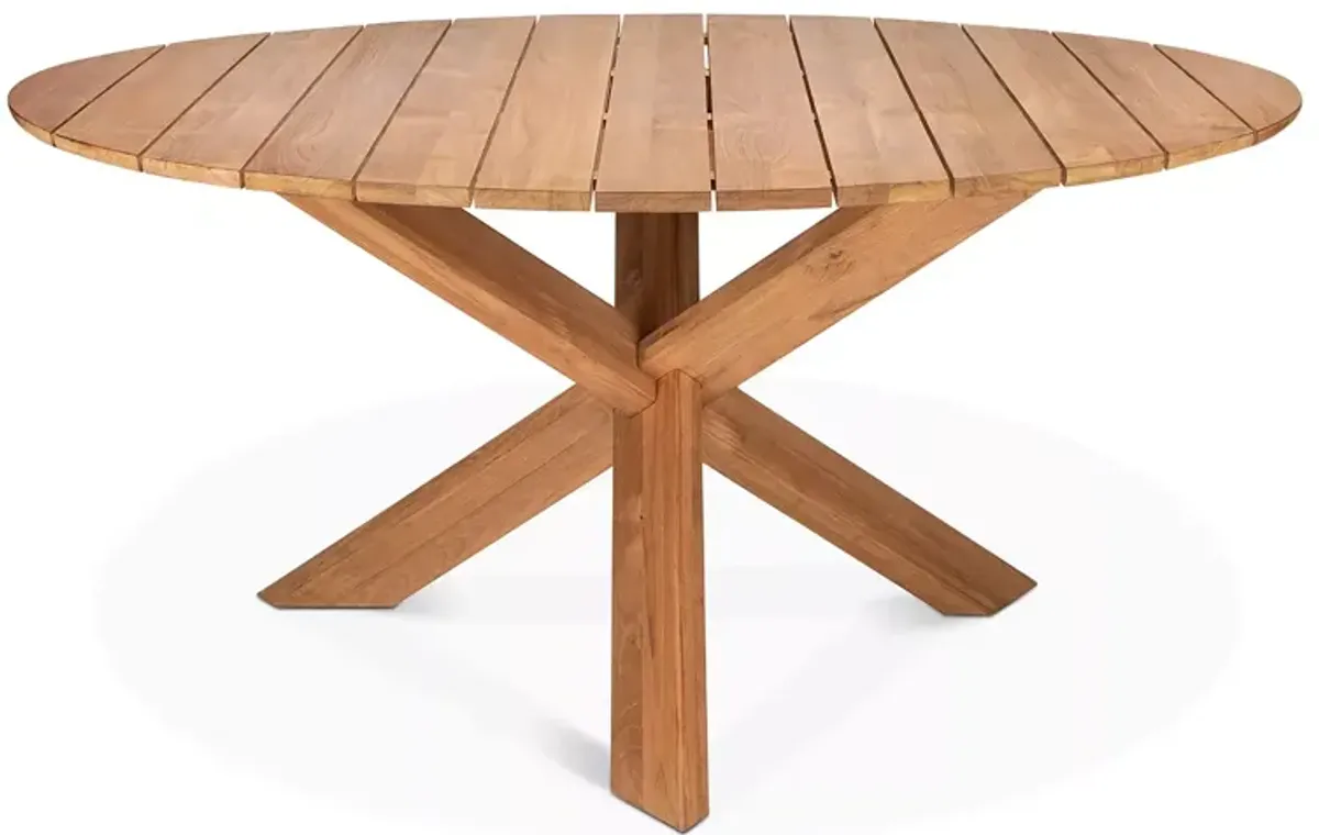 Ethnicraft Teak Circle Outdoor Dining Table  - 54"