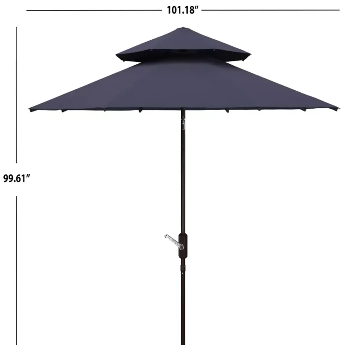 SAFAVIEH Athens 9 Ft Tabletop Umbrella