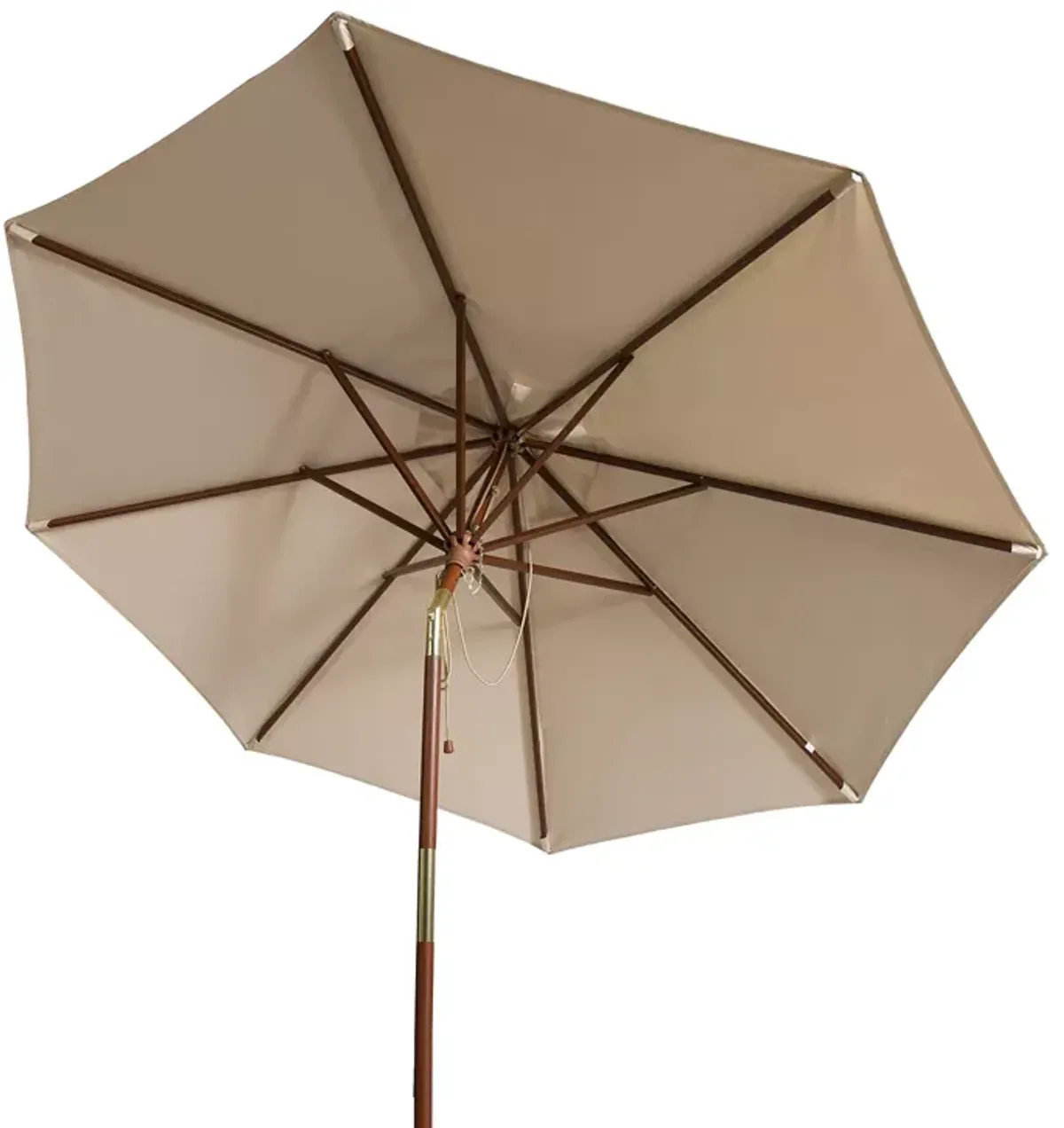 SAFAVIEH Bethany 9 Ft Wooden Umbrella