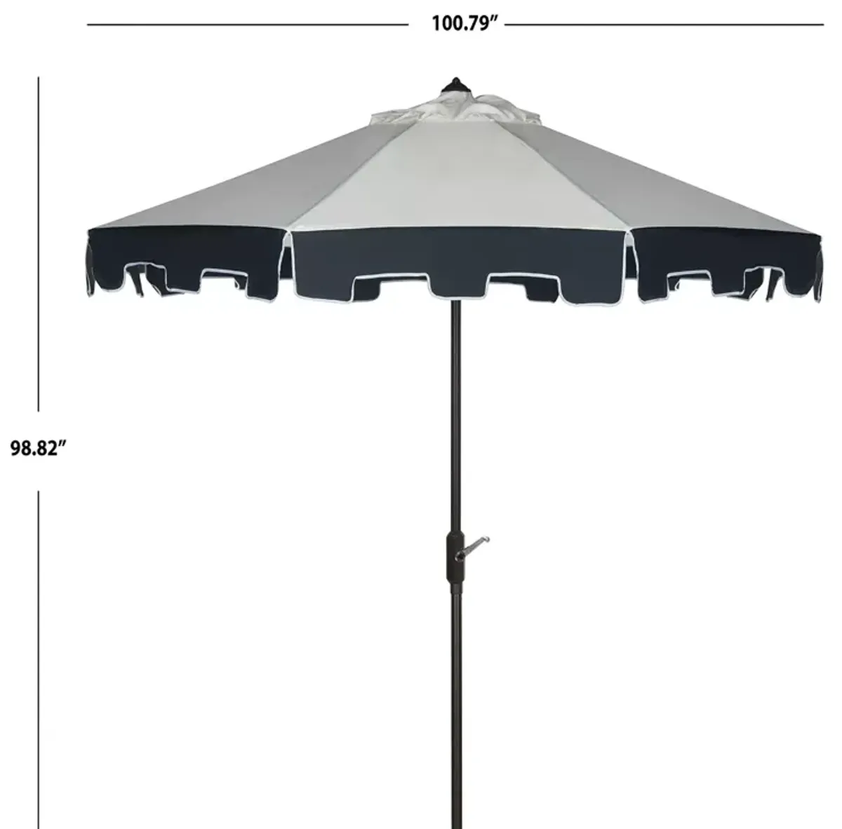 SAFAVIEH City Fashion 9 Ft Umbrella