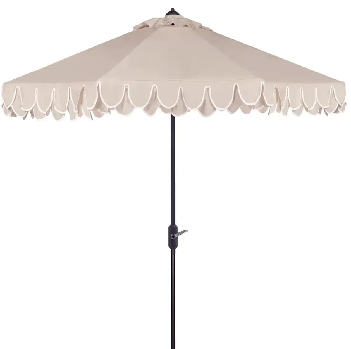 SAFAVIEH Elegant Valance 9 Ft Umbrella