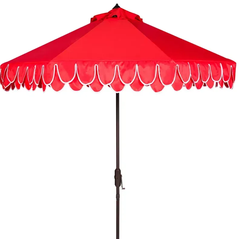 SAFAVIEH Elegant Valance 9 Ft Umbrella
