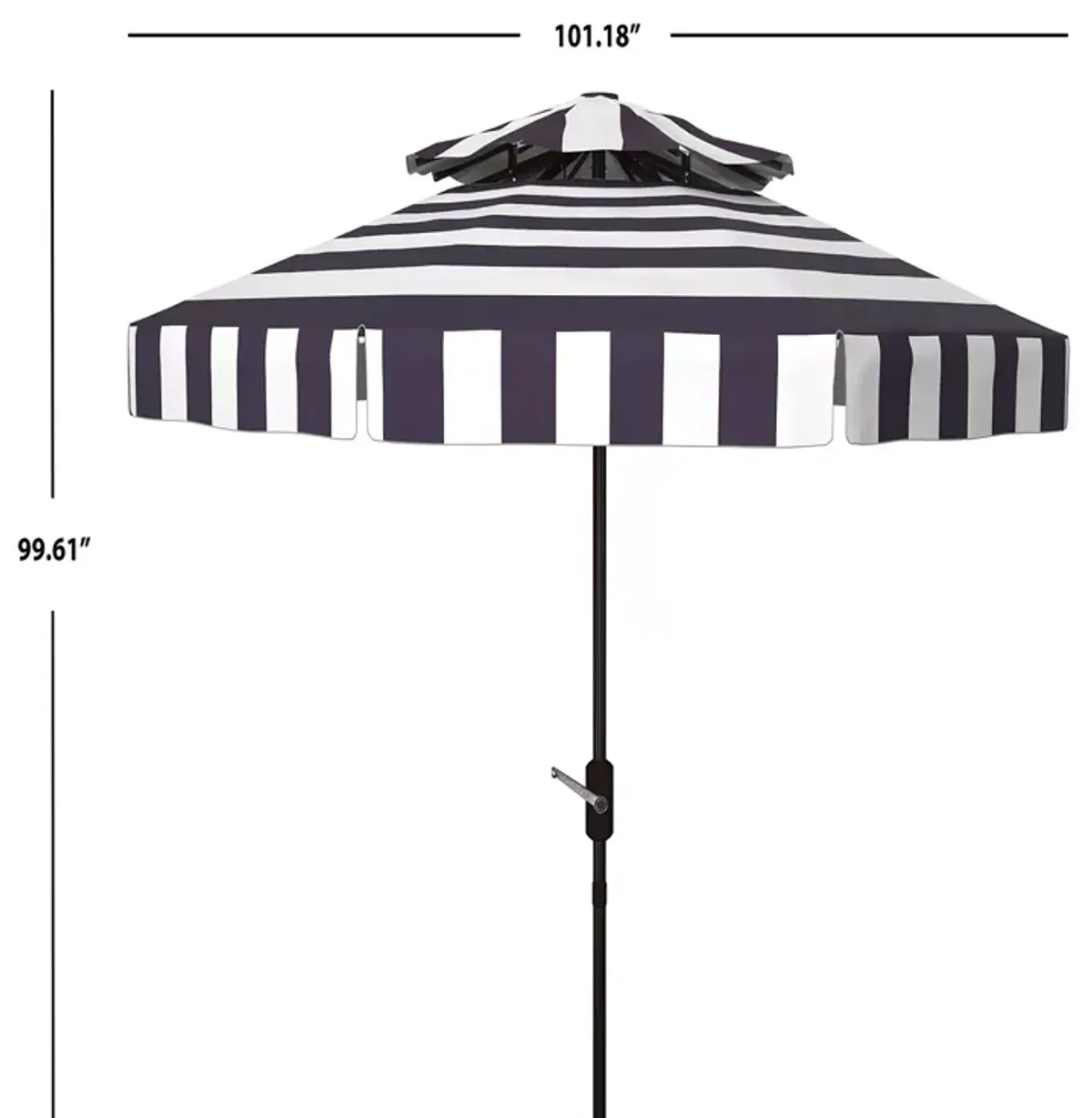 SAFAVIEH Elsa Fashion 9 Ft Tabletop Umbrella